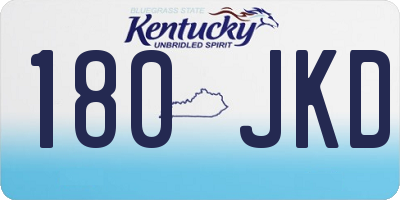 KY license plate 180JKD