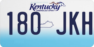 KY license plate 180JKH