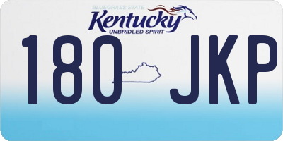 KY license plate 180JKP