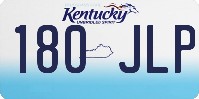 KY license plate 180JLP