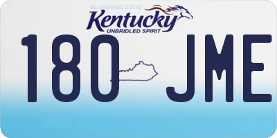 KY license plate 180JME