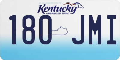 KY license plate 180JMI
