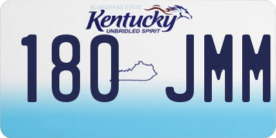 KY license plate 180JMM