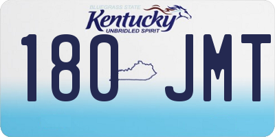KY license plate 180JMT