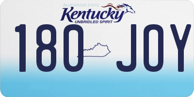 KY license plate 180JOY