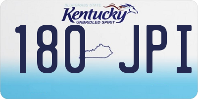 KY license plate 180JPI