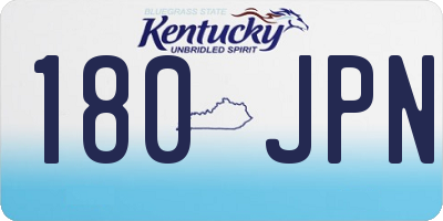 KY license plate 180JPN