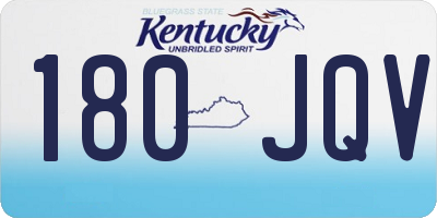 KY license plate 180JQV
