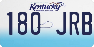 KY license plate 180JRB