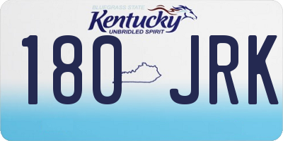 KY license plate 180JRK