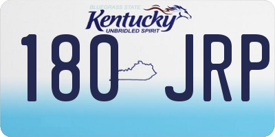 KY license plate 180JRP