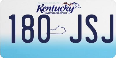 KY license plate 180JSJ
