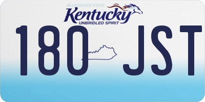 KY license plate 180JST