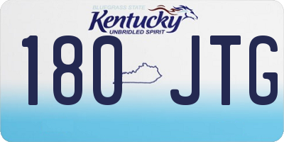 KY license plate 180JTG