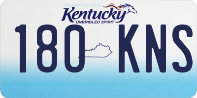 KY license plate 180KNS