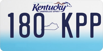 KY license plate 180KPP