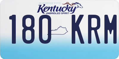 KY license plate 180KRM
