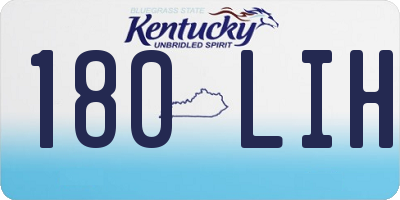 KY license plate 180LIH