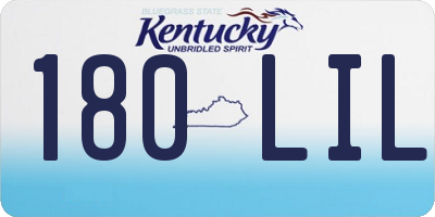 KY license plate 180LIL