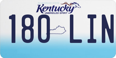 KY license plate 180LIN