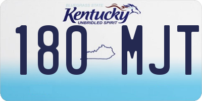 KY license plate 180MJT