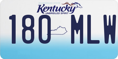 KY license plate 180MLW