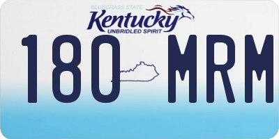 KY license plate 180MRM