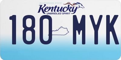 KY license plate 180MYK