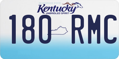KY license plate 180RMC