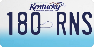 KY license plate 180RNS