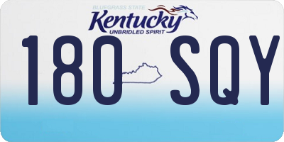 KY license plate 180SQY