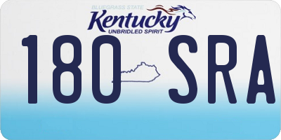 KY license plate 180SRA