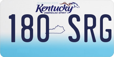 KY license plate 180SRG