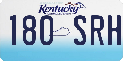 KY license plate 180SRH