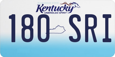 KY license plate 180SRI