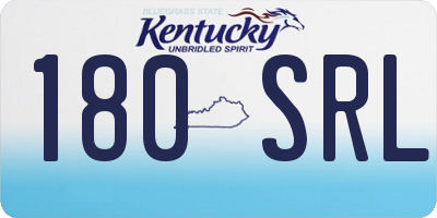 KY license plate 180SRL