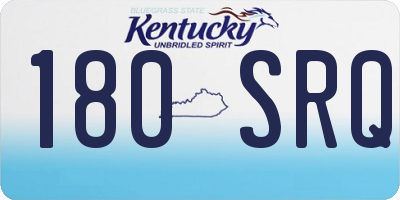 KY license plate 180SRQ