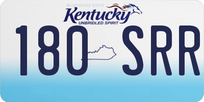 KY license plate 180SRR
