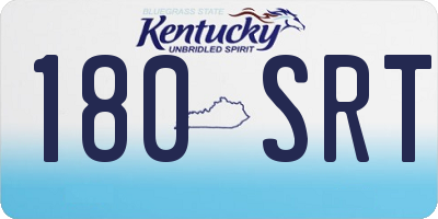 KY license plate 180SRT