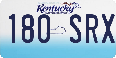 KY license plate 180SRX
