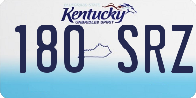 KY license plate 180SRZ