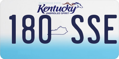 KY license plate 180SSE
