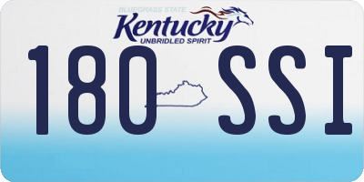KY license plate 180SSI