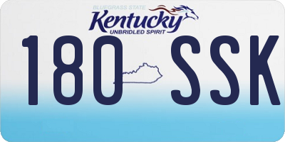 KY license plate 180SSK
