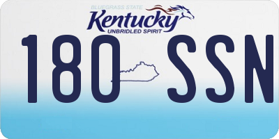 KY license plate 180SSN