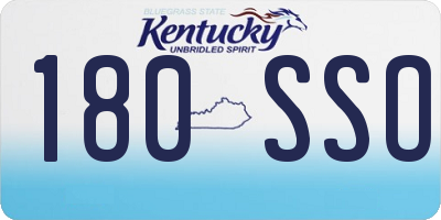 KY license plate 180SSO