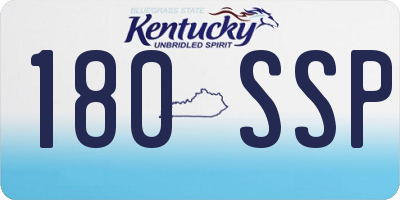 KY license plate 180SSP