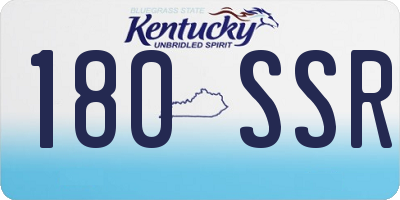 KY license plate 180SSR