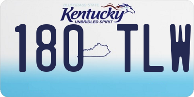 KY license plate 180TLW