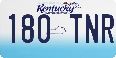 KY license plate 180TNR